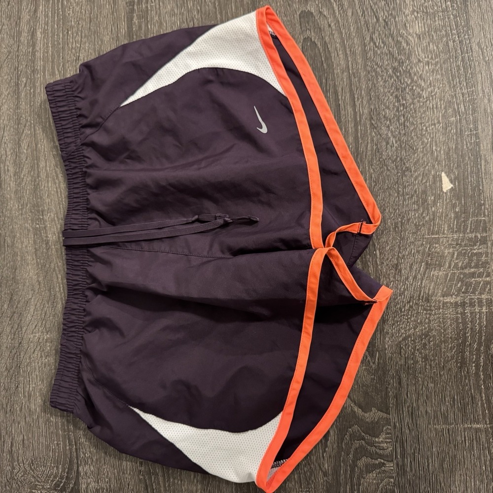 Nike Women's Dri FIT Tempo Running Shorts Small Purple 3" Lined